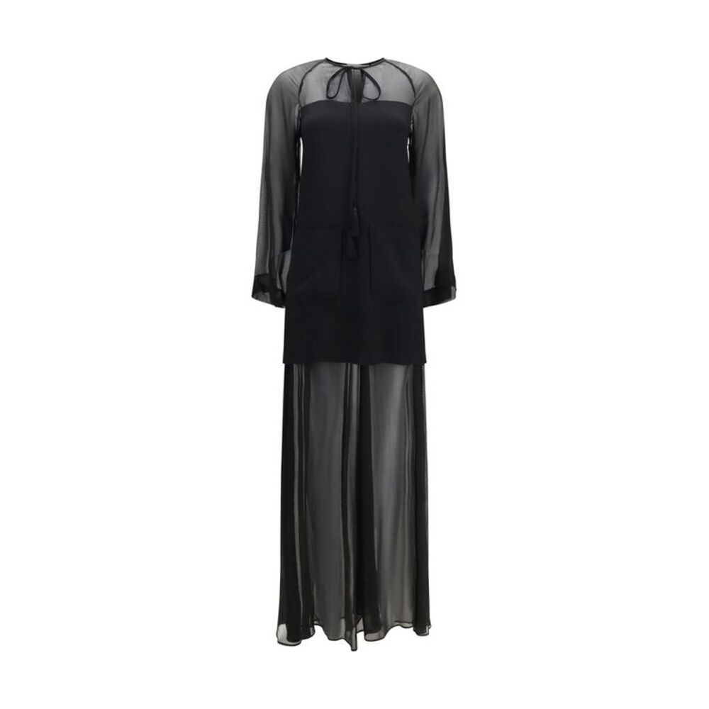 Forte_Forte Black Viscose Casual Women's Dress